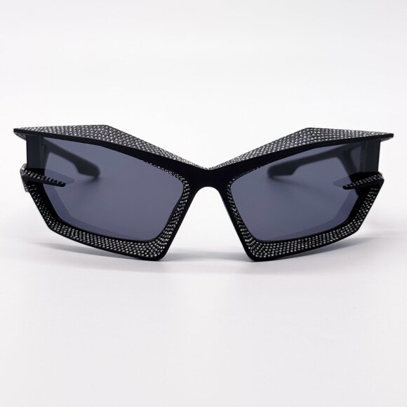NEW GIVENCHY GV40082I 02A MATTE BLACK WITH STONES WOMEN SUNGLASSES GIVENCHY - Picture 5 of 12